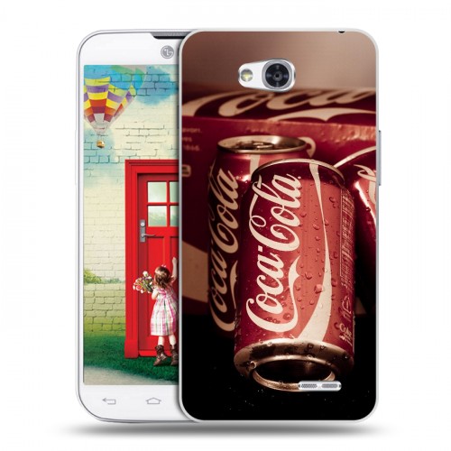 Дизайнерский пластиковый чехол для LG L80 Coca-cola