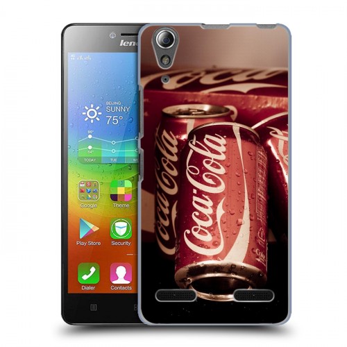 Дизайнерский пластиковый чехол для Lenovo A6000 Coca-cola