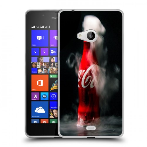 Дизайнерский пластиковый чехол для Microsoft Lumia 540 Coca-cola