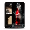 Дизайнерский пластиковый чехол для ASUS Zenfone Go Coca-cola