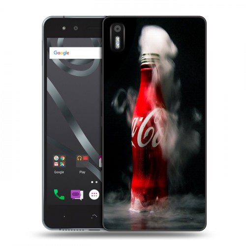 Дизайнерский пластиковый чехол для BQ Aquaris X5 Coca-cola