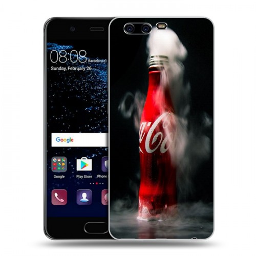 Дизайнерский пластиковый чехол для Huawei P10 Coca-cola