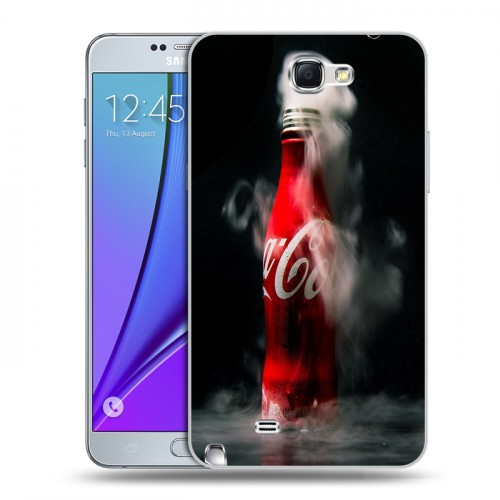 Дизайнерский пластиковый чехол для Samsung Galaxy Note 2 Coca-cola