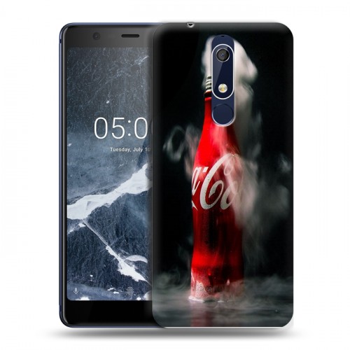 Дизайнерский пластиковый чехол для Nokia 5.1 Coca-cola