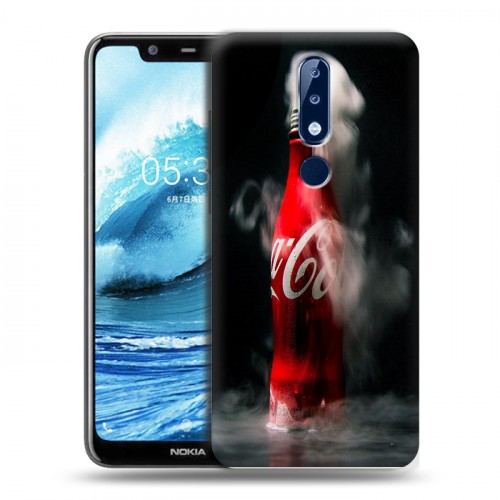 Дизайнерский силиконовый чехол для Nokia 5.1 Plus Coca-cola