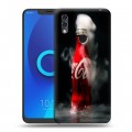 Дизайнерский силиконовый чехол для Alcatel 5V Coca-cola