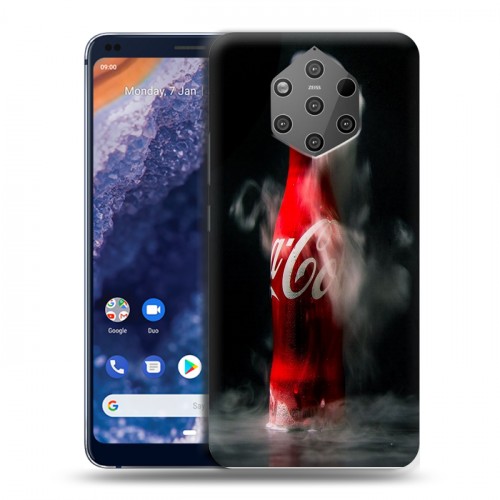 Дизайнерский пластиковый чехол для Nokia 9 PureView Coca-cola