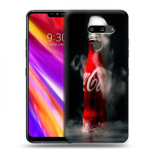 Дизайнерский пластиковый чехол для LG G8 ThinQ Coca-cola