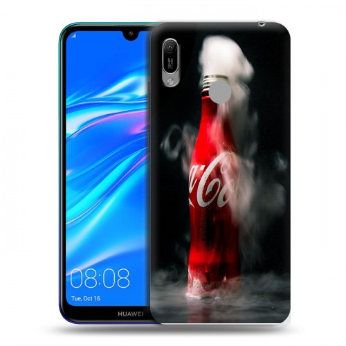 Дизайнерский пластиковый чехол для Huawei Y6 (2019) Coca-cola