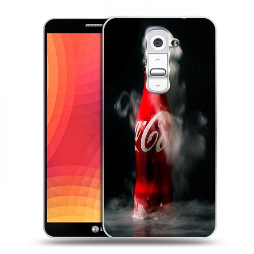 Дизайнерский пластиковый чехол для LG Optimus G2 Coca-cola