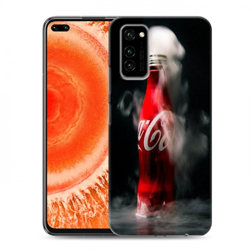 Дизайнерский силиконовый чехол для Huawei Honor View 30 Pro Coca-cola