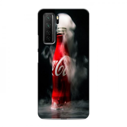 Дизайнерский силиконовый с усиленными углами чехол для Huawei Honor 30S Coca-cola