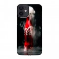 Дизайнерский силиконовый с усиленными углами чехол для Iphone 12 Mini Coca-cola