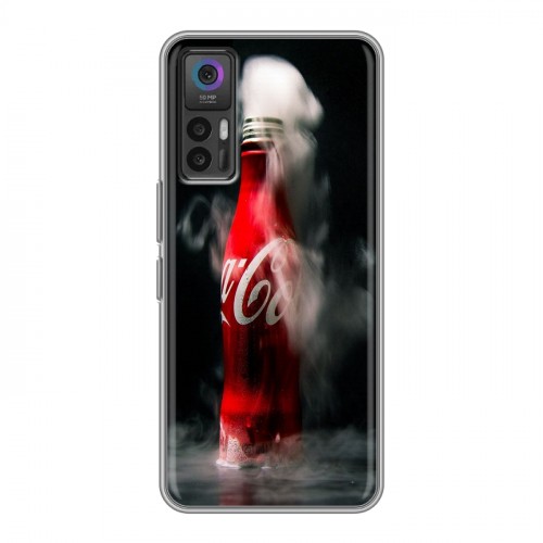 Дизайнерский силиконовый чехол для TCL 30 Coca-cola