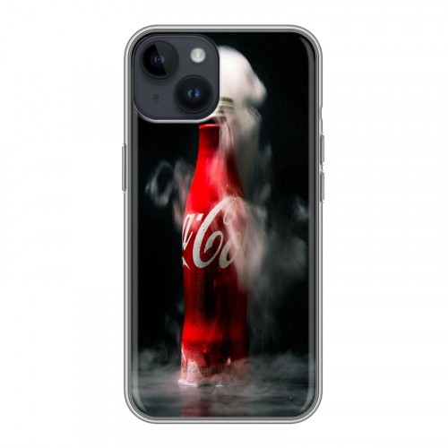 Дизайнерский пластиковый чехол для Iphone 14 Coca-cola