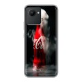 Дизайнерский силиконовый чехол для Realme C30 Coca-cola