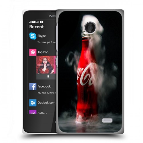 Дизайнерский пластиковый чехол для Nokia X Coca-cola