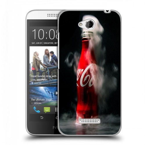 Дизайнерский пластиковый чехол для HTC Desire 616 Coca-cola