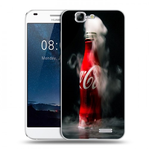 Дизайнерский пластиковый чехол для Huawei Ascend G7 Coca-cola