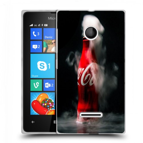 Дизайнерский пластиковый чехол для Microsoft Lumia 435 Coca-cola