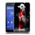 Дизайнерский пластиковый чехол для Sony Xperia E4g Coca-cola