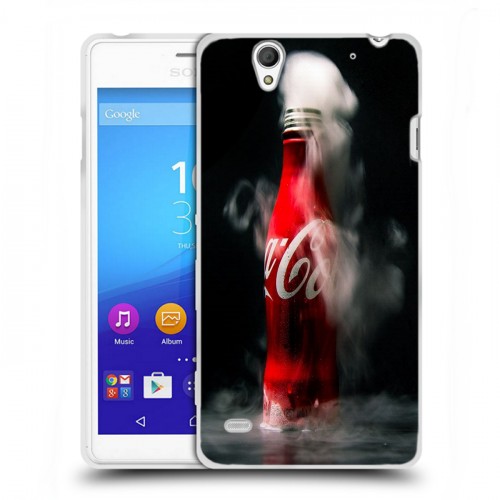 Дизайнерский пластиковый чехол для Sony Xperia C4 Coca-cola