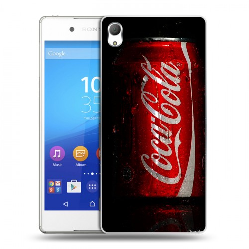 Дизайнерский пластиковый чехол для Sony Xperia Z3+ Coca-cola