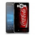 Дизайнерский пластиковый чехол для Microsoft Lumia 950 Coca-cola