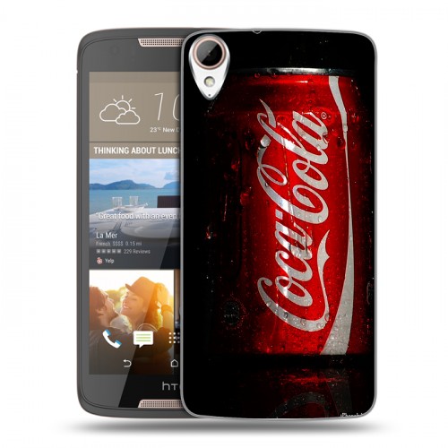 Дизайнерский пластиковый чехол для HTC Desire 828 Coca-cola