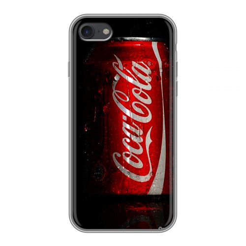 Дизайнерский силиконовый чехол для Iphone 7 Coca-cola