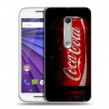 Дизайнерский пластиковый чехол для Lenovo Moto G Coca-cola