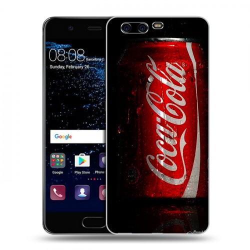 Дизайнерский пластиковый чехол для Huawei P10 Coca-cola