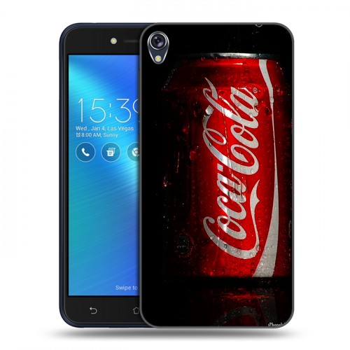 Дизайнерский силиконовый чехол для Asus ZenFone Live Coca-cola