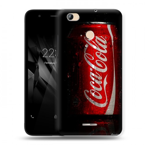 Дизайнерский силиконовый чехол для Micromax Canvas Juice 4 Q465 Coca-cola