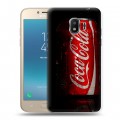 Дизайнерский пластиковый чехол для Samsung Galaxy J2 (2018) Coca-cola