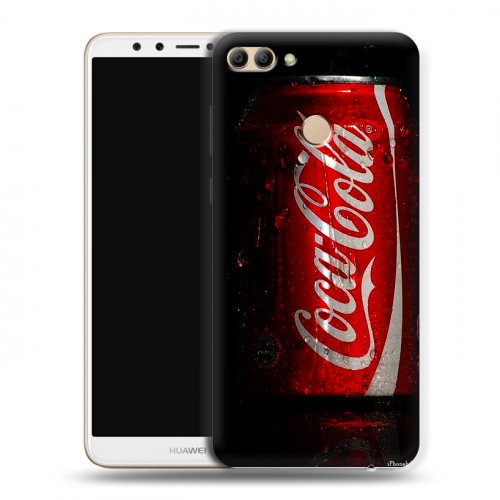 Дизайнерский пластиковый чехол для Huawei Y9 (2018) Coca-cola