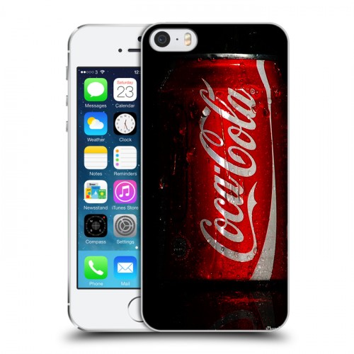 Дизайнерский пластиковый чехол для Iphone 5s Coca-cola