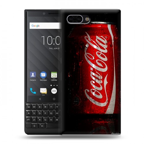 Дизайнерский пластиковый чехол для BlackBerry KEY2 Coca-cola