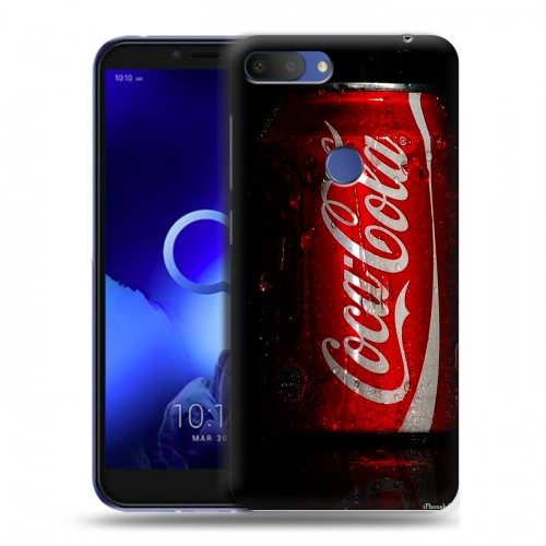 Дизайнерский пластиковый чехол для Alcatel 1S (2019) Coca-cola