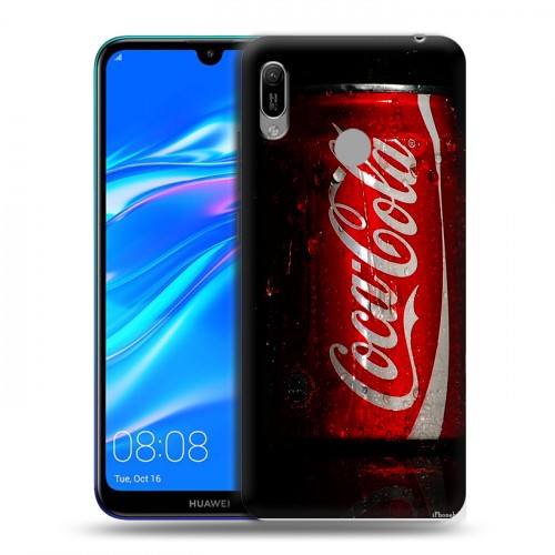 Дизайнерский пластиковый чехол для Huawei Y6 (2019) Coca-cola