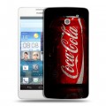 Дизайнерский пластиковый чехол для Huawei Ascend D2 Coca-cola