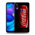 Дизайнерский пластиковый чехол для Xiaomi Mi Play Coca-cola