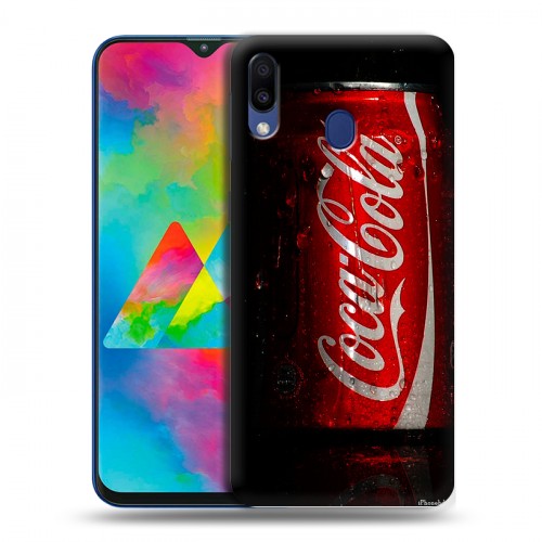 Дизайнерский пластиковый чехол для Samsung Galaxy M20 Coca-cola