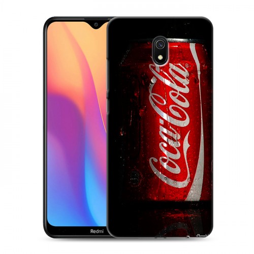 Дизайнерский силиконовый с усиленными углами чехол для Xiaomi RedMi 8A Coca-cola