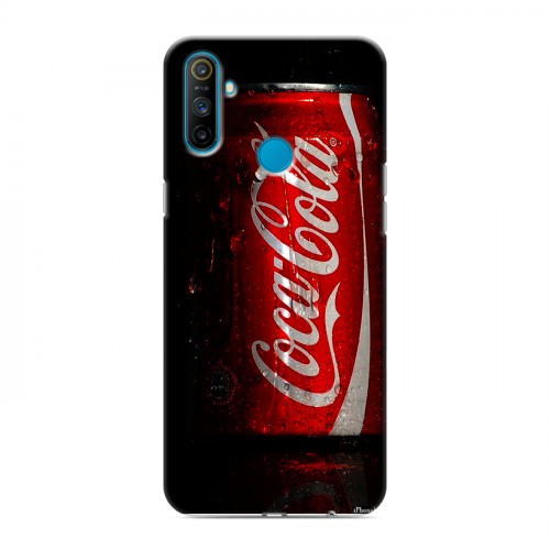 Дизайнерский силиконовый чехол для Realme C3 Coca-cola