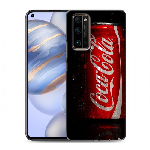 Дизайнерский силиконовый с усиленными углами чехол для Huawei Honor 30 Coca-cola