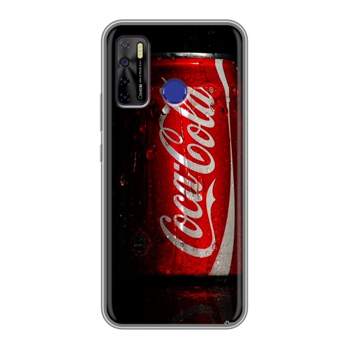 Дизайнерский силиконовый чехол для Tecno Camon 15 Coca-cola