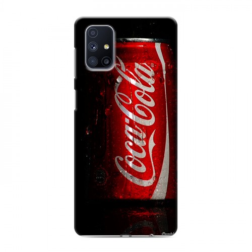 Дизайнерский пластиковый чехол для Samsung Galaxy M51 Coca-cola