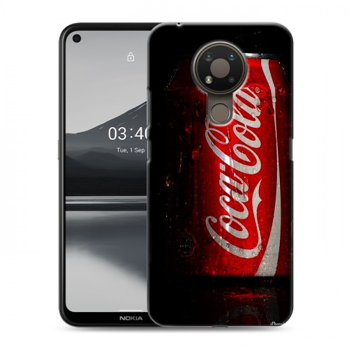 Дизайнерский пластиковый чехол для Nokia 3.4 Coca-cola