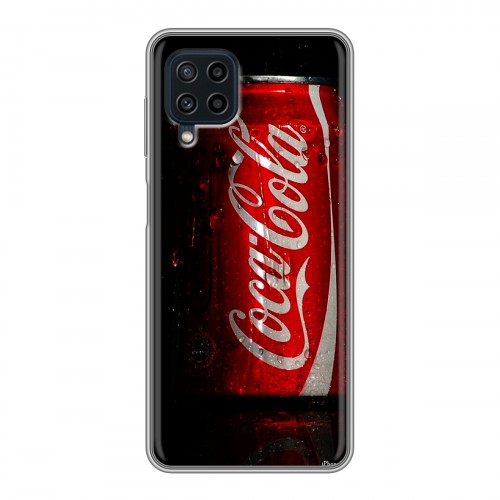 Дизайнерский силиконовый чехол для Samsung Galaxy A22 Coca-cola